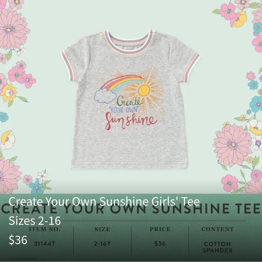 Matilda Jane- Create Your Own Sunshine Tee 6 - Picture 5 of 8
